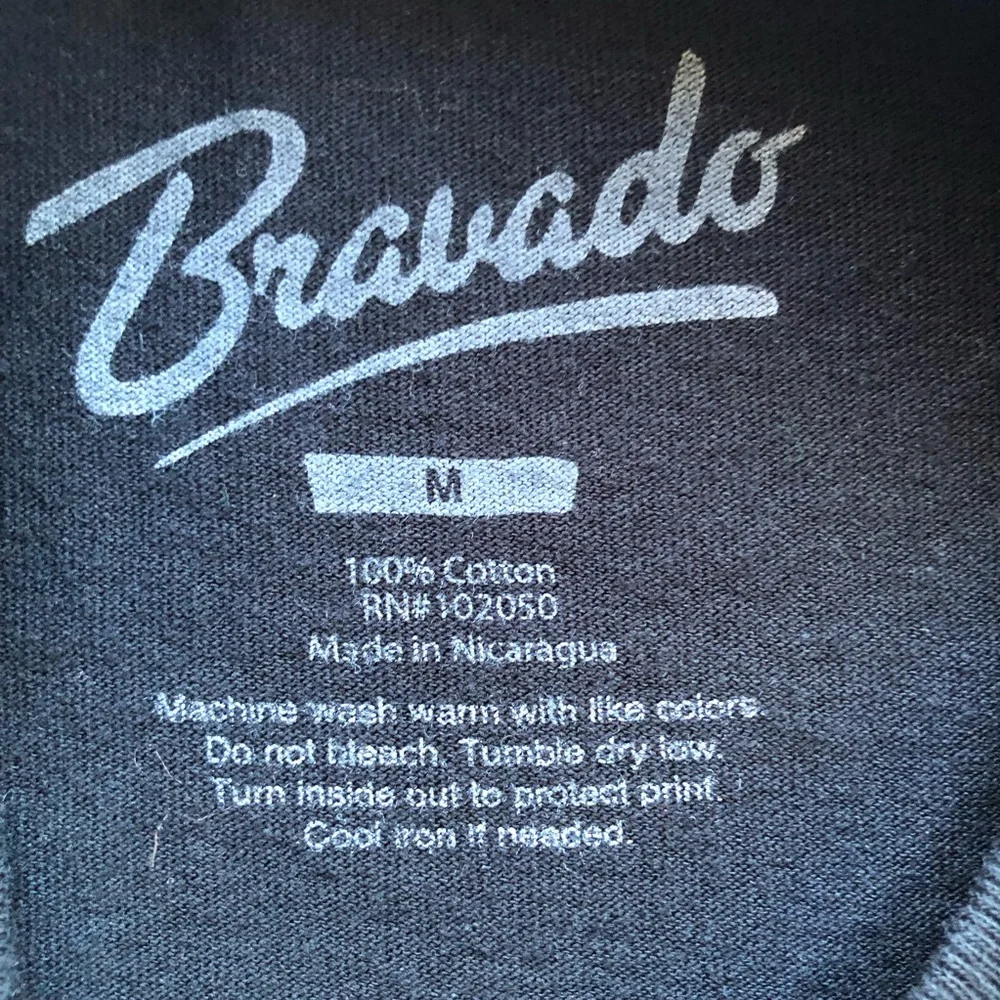 Bravado Black Cotton Vintage Y2K Graphic Tee EMINEM Slim Shady Mugshot Design